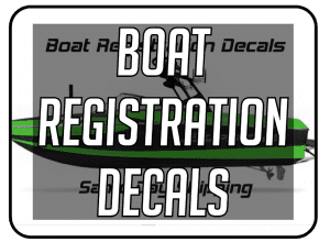 Boat Registration Decals and Signs